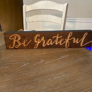 Wooden sign